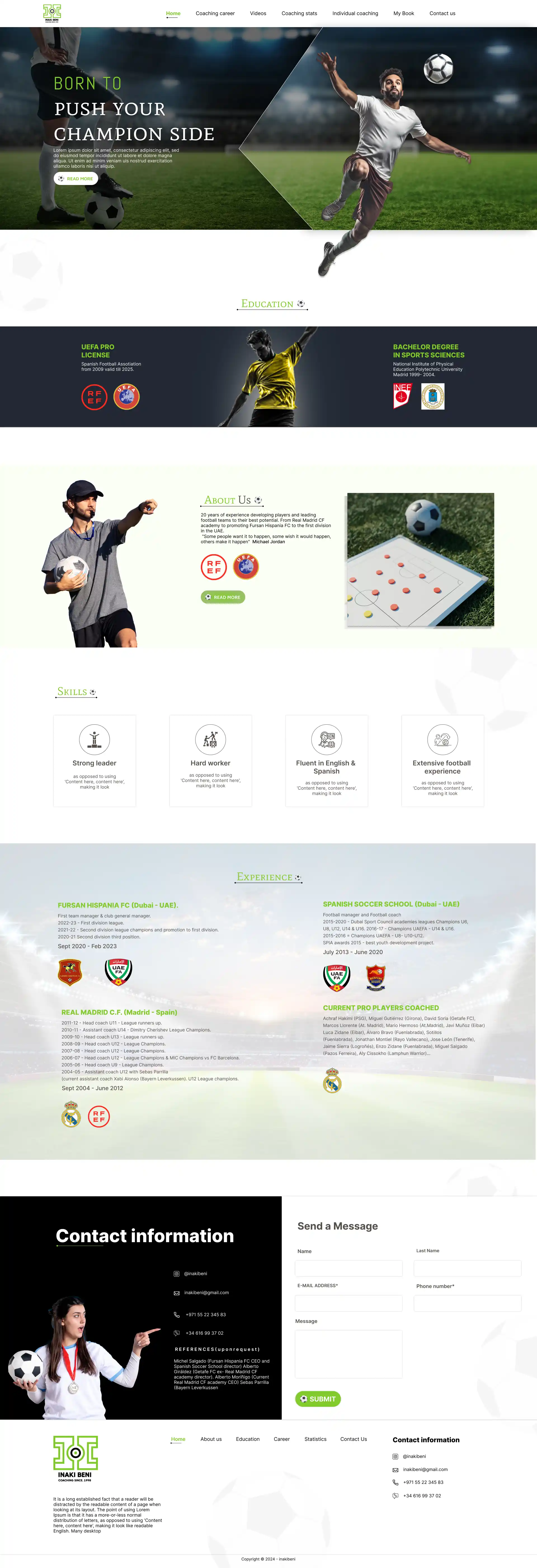 Inaki Beni Web Design